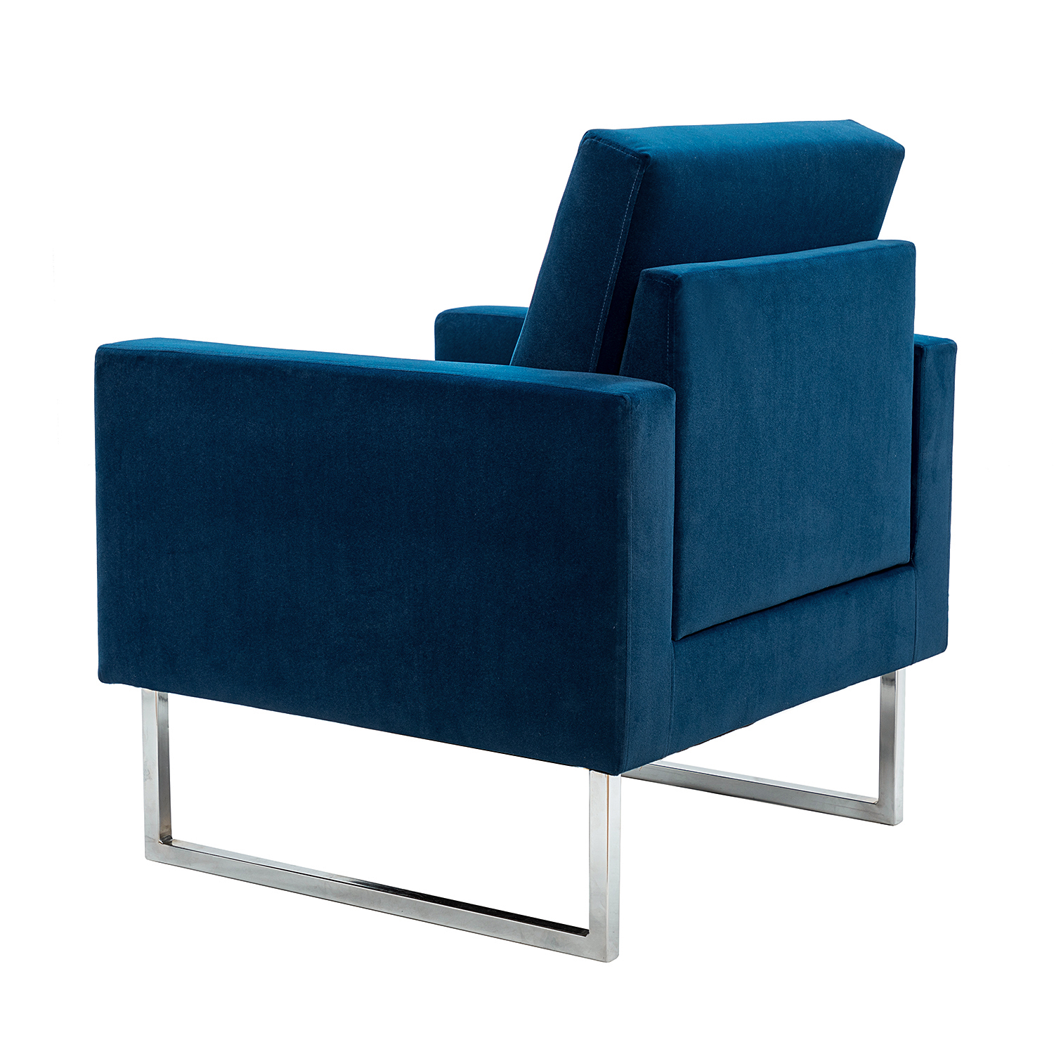 Gyaros Navy Velvet Tufted Accent Club Chair 3 Gyaros Navy Velvet Tufted Accent Club Chair - Image 3