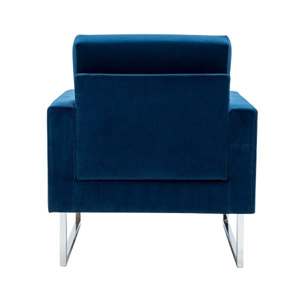 Gyaros Navy Velvet Tufted Accent Club Chair 3