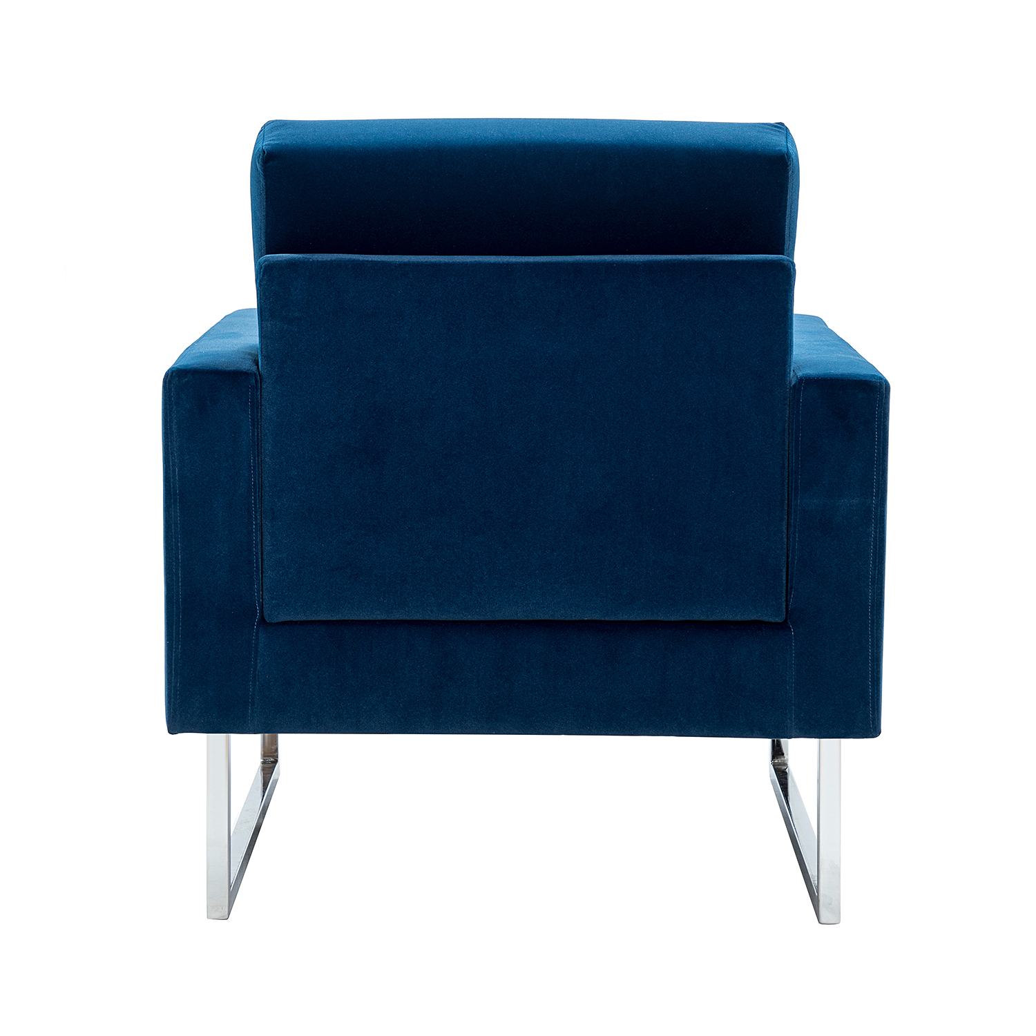 Gyaros Navy Velvet Tufted Accent Club Chair 4 Gyaros Navy Velvet Tufted Accent Club Chair - Image 4