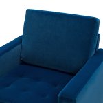 Gyaros Navy Velvet Tufted Accent Club Chair 10 Gyaros Navy Velvet Tufted Accent Club Chair