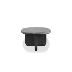 HANA Dusk Black MicroSkin Oval Coffee Table