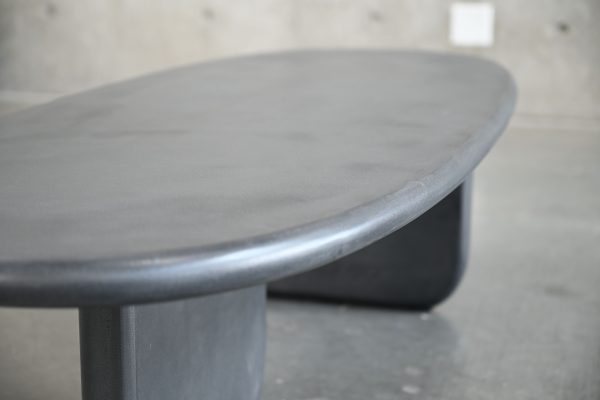 HANA Dusk Black MicroSkin Oval Coffee Table 3