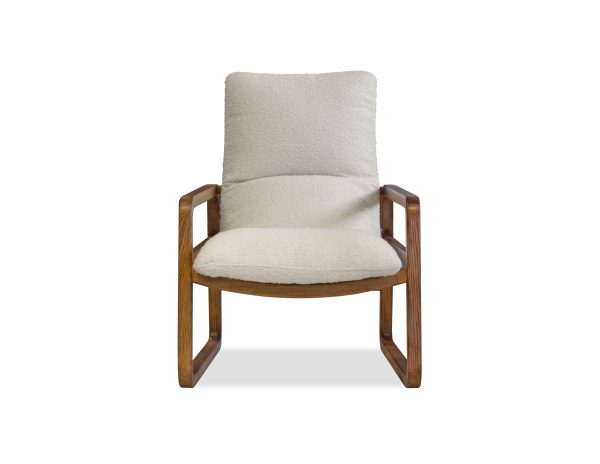 HANS Leather Lounge Chair Walnut Ash Wood Frame 1