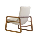 HANS Leather Lounge Chair Walnut Ash Wood Frame 9 HANS Leather Lounge Chair Walnut Ash Wood Frame