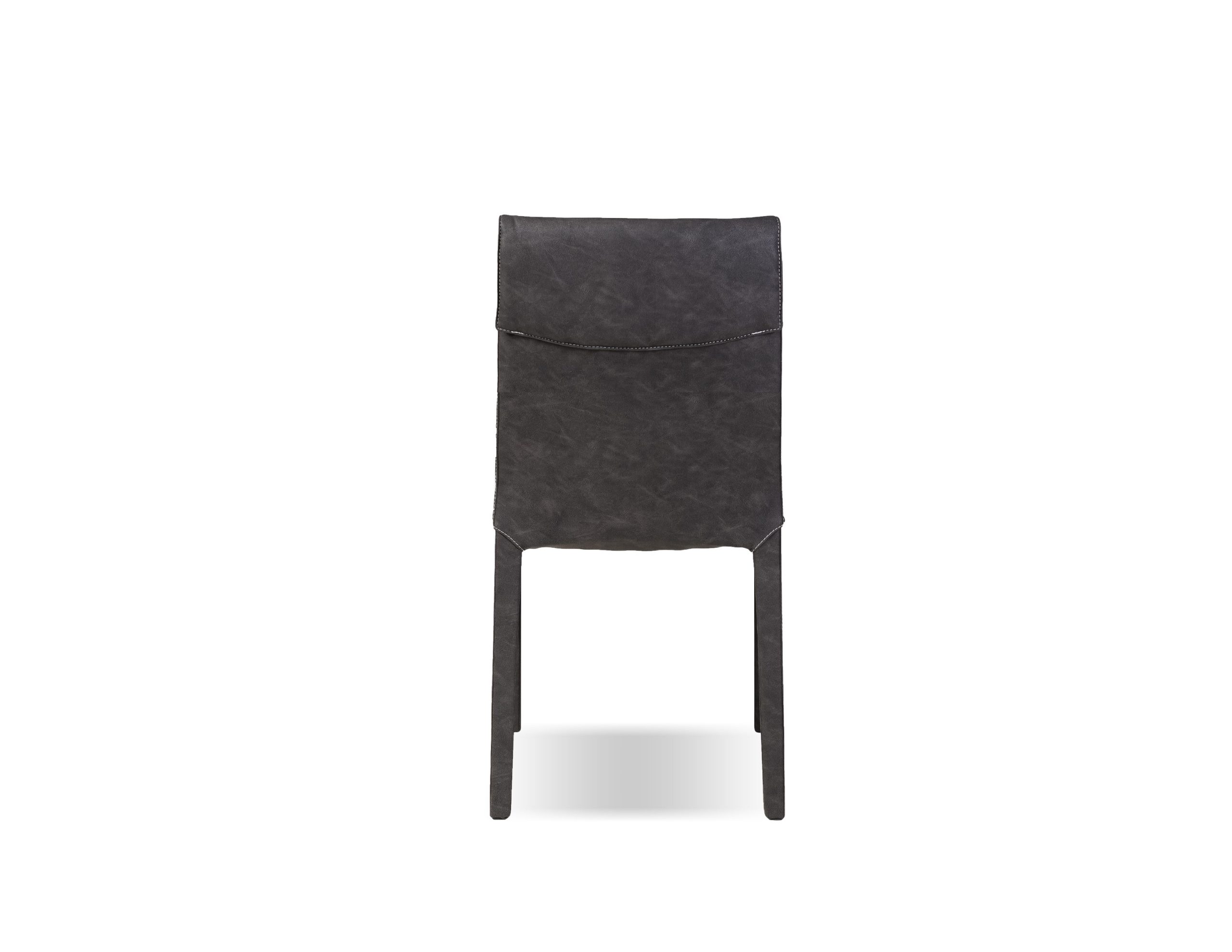 HARRIS Vintage Grey Leatherette Low Back Dining Chair 3 HARRIS Vintage Grey Leatherette Low Back Dining Chair - Image 3