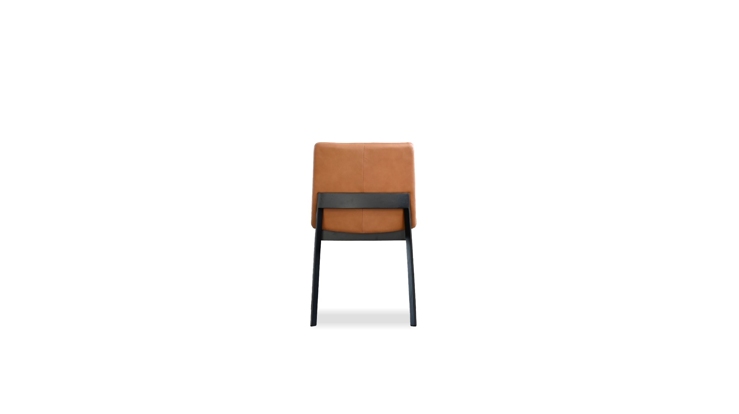 HOLSTER Palomino Leather Dining Chair Solid Wood Base 5 HOLSTER Palomino Leather Dining Chair Solid Wood Base - Image 5