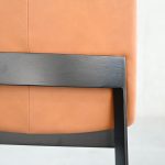 HOLSTER Palomino Leather Dining Chair Solid Wood Base 12 HOLSTER Palomino Leather Dining Chair Solid Wood Base