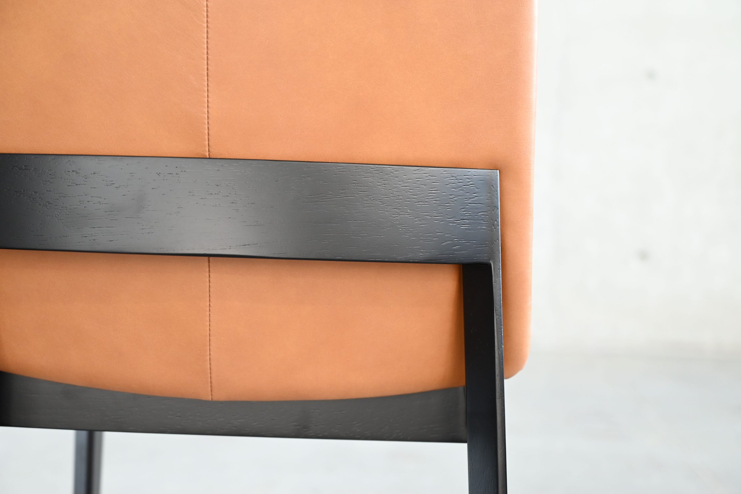 HOLSTER Palomino Leather Dining Chair Solid Wood Base 6 HOLSTER Palomino Leather Dining Chair Solid Wood Base - Image 6