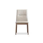 HOLT Taupe Leather Solid Wood Dining Chair 8 HOLT Taupe Leather Solid Wood Dining Chair