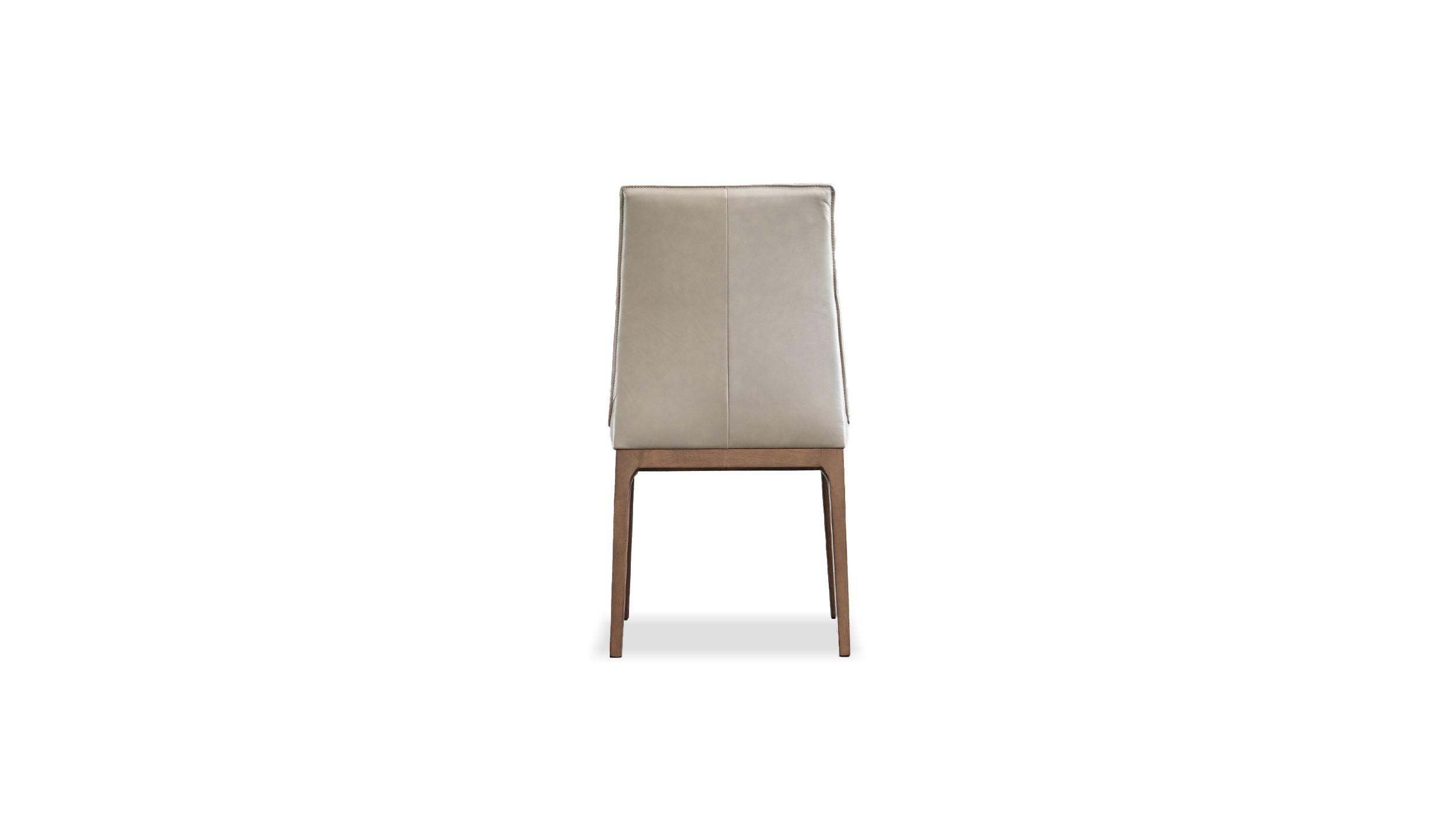 HOLT Taupe Leather Solid Wood Dining Chair 5 HOLT Taupe Leather Solid Wood Dining Chair - Image 5