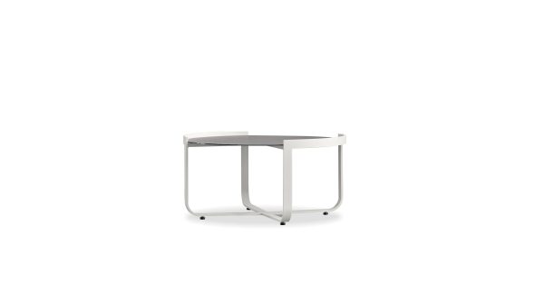 HONU Large Moon Grey Ceramic Top Coffee Table