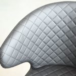 HUG Quilted Black Counter Stool Black Steel Base 12 HUG Quilted Black Counter Stool Black Steel Base