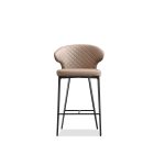HUG Russet Brown Quilted Counter Stool Black Steel Base 6 HUG Russet Brown Quilted Counter Stool Black Steel Base