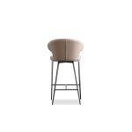 HUG Russet Brown Quilted Counter Stool Black Steel Base 9 HUG Russet Brown Quilted Counter Stool Black Steel Base