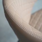 HUG Russet Brown Quilted Counter Stool Black Steel Base 10 HUG Russet Brown Quilted Counter Stool Black Steel Base