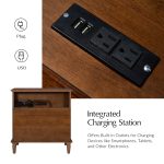Hadrian Walnut 4-Drawer Charging Accent Chest with Tray Divider 9 Hadrian Walnut 4-Drawer Charging Accent Chest with Tray Divider