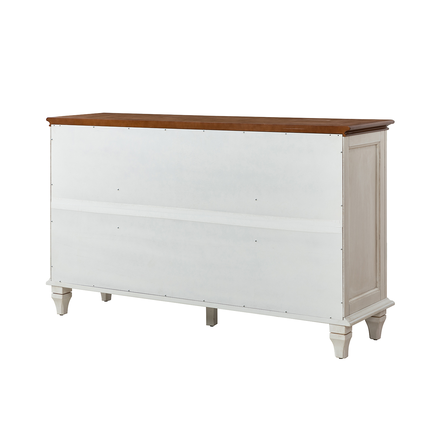 Hainrich White Farmhouse 3-Drawer Sideboard Storage Cabinet 4 Hainrich White Farmhouse 3-Drawer Sideboard Storage Cabinet - Image 4