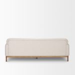 Hale Sofa W/ Medium Brown Wood and Oatmeal Fabric