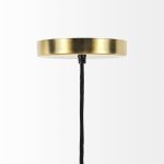 Halycon 16.0L x 16.0W x 20.0H Gold Mesh and Iron Pendant Light
