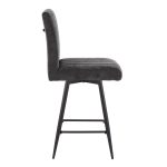 Hank 26" Black Contemporary Swivel Counter Stools (Set of 2) 15 Hank 26" Black Contemporary Swivel Counter Stools (Set of 2)