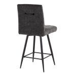 Hank 26" Black Contemporary Swivel Counter Stools (Set of 2) 16 Hank 26" Black Contemporary Swivel Counter Stools (Set of 2)