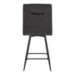 Hank 26" Black Contemporary Swivel Counter Stools (Set of 2) 17 Hank 26" Black Contemporary Swivel Counter Stools (Set of 2)