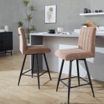 Hank 26 Contemporary Brown Fabric Counter Stools (Set of 2) 12 Hank 26 Contemporary Brown Fabric Counter Stools (Set of 2)