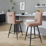 Hank 26 Contemporary Brown Fabric Counter Stools (Set of 2) 11 Hank 26 Contemporary Brown Fabric Counter Stools (Set of 2)