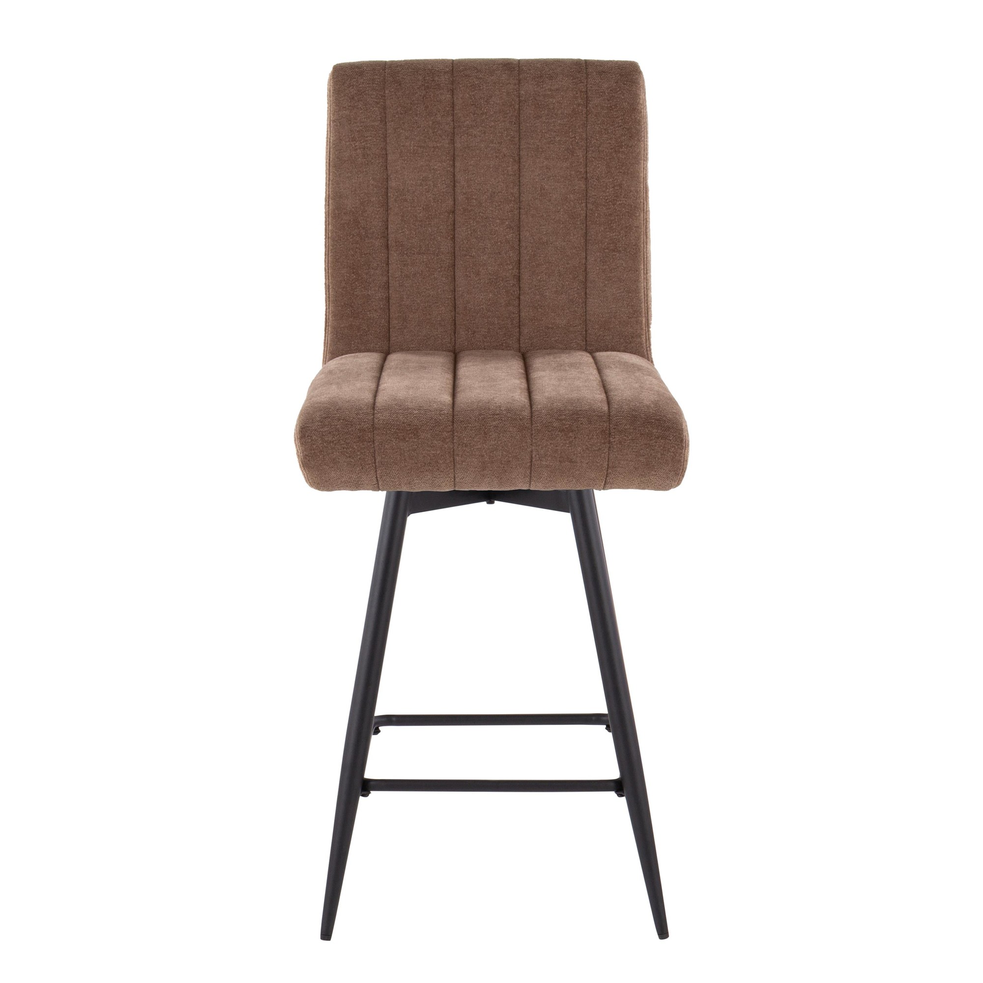 Hank 26 Contemporary Brown Fabric Counter Stools (Set of 2) 8 Hank 26 Contemporary Brown Fabric Counter Stools (Set of 2) - Image 8