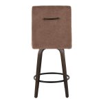 Hank 26 Contemporary Brown Swivel Counter Stool (Set of 2) 17 Hank 26 Contemporary Brown Swivel Counter Stool (Set of 2)