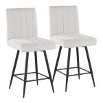 Hank 26 Contemporary Light Grey Fabric Swivel Stools (Set of 2) 13 Hank 26 Contemporary Light Grey Fabric Swivel Stools (Set of 2)