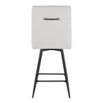 Hank 26 Contemporary Light Grey Fabric Swivel Stools (Set of 2) 17 Hank 26 Contemporary Light Grey Fabric Swivel Stools (Set of 2)