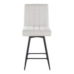 Hank 26 Contemporary Light Grey Fabric Swivel Stools (Set of 2) 18 Hank 26 Contemporary Light Grey Fabric Swivel Stools (Set of 2)