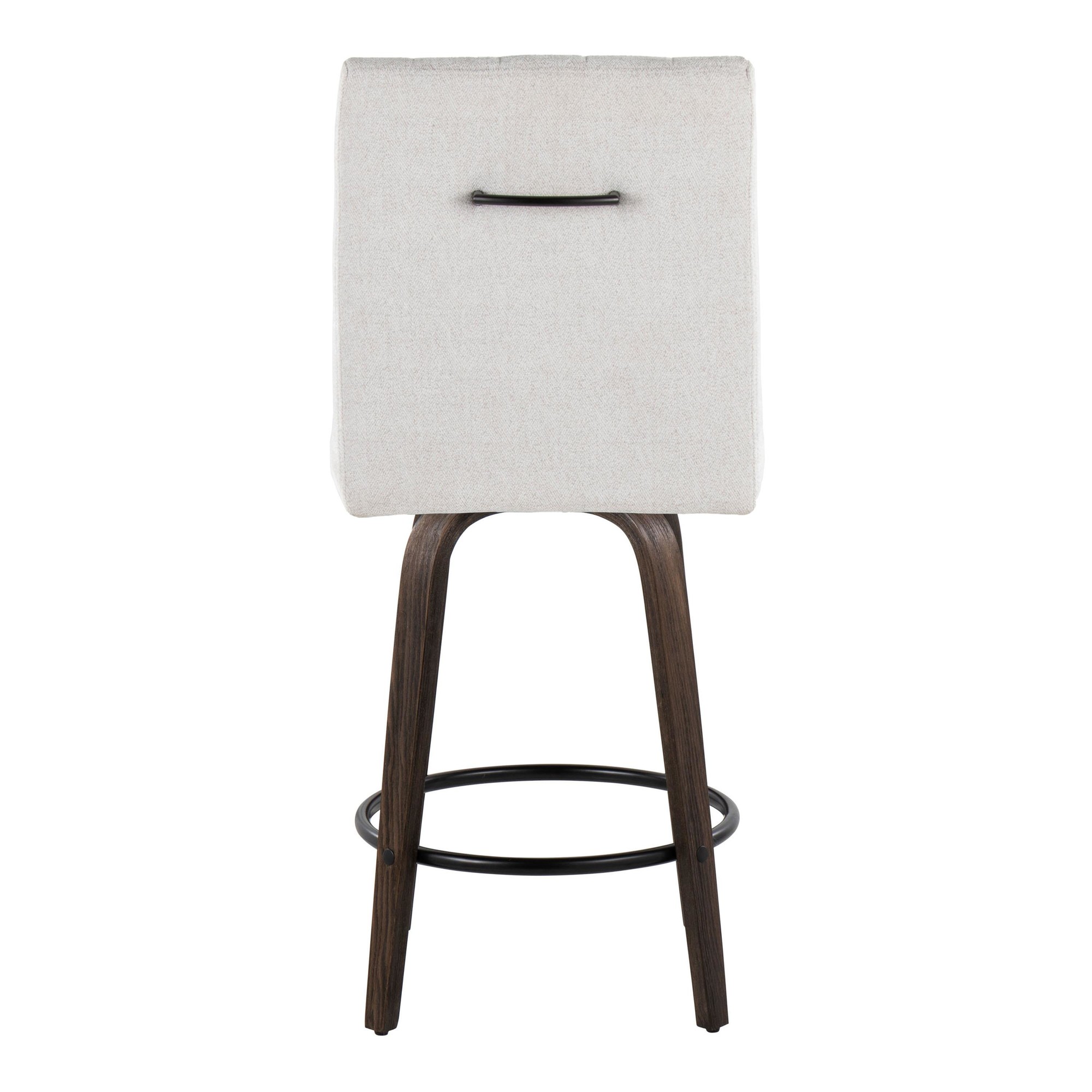 Hank 26 Contemporary Light Grey Swivel Counter Stool (Set of 2) 7 Hank 26 Contemporary Light Grey Swivel Counter Stool (Set of 2) - Image 7