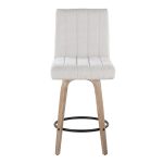 Hank 26" Contemporary Light Grey Swivel Counter Stool (Set of 2) 18 Hank 26" Contemporary Light Grey Swivel Counter Stool (Set of 2)