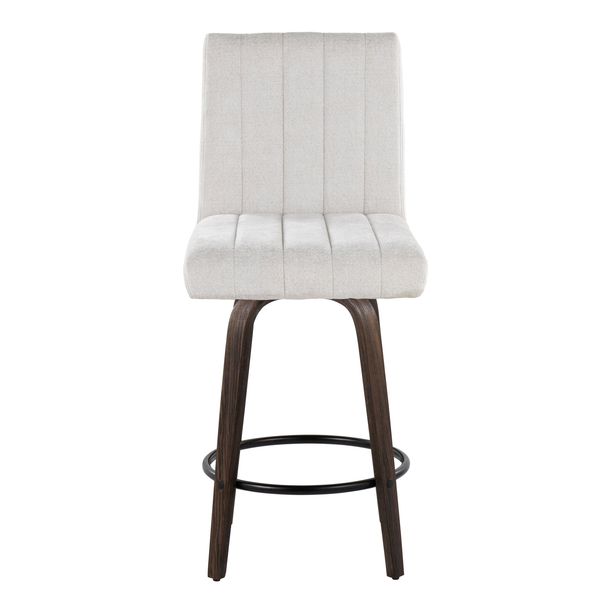 Hank 26 Contemporary Light Grey Swivel Counter Stool (Set of 2) 8 Hank 26 Contemporary Light Grey Swivel Counter Stool (Set of 2) - Image 8