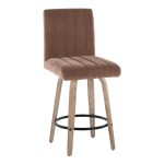 Hank 26 Whitewashed Wood Contemporary Swivel Counter Stools (Set of 2) 14 Hank 26 Whitewashed Wood Contemporary Swivel Counter Stools (Set of 2)