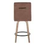 Hank 26 Whitewashed Wood Contemporary Swivel Counter Stools (Set of 2) 17 Hank 26 Whitewashed Wood Contemporary Swivel Counter Stools (Set of 2)