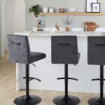 Hank Black Metal Adjustable Contemporary Barstool (Set of 2) 12 Hank Black Metal Adjustable Contemporary Barstool (Set of 2)