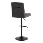 Hank Black Metal Adjustable Contemporary Barstool (Set of 2) 16 Hank Black Metal Adjustable Contemporary Barstool (Set of 2)