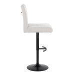 Hank Light Grey Contemporary Adjustable Barstools (Set of 2) 15 Hank Light Grey Contemporary Adjustable Barstools (Set of 2)