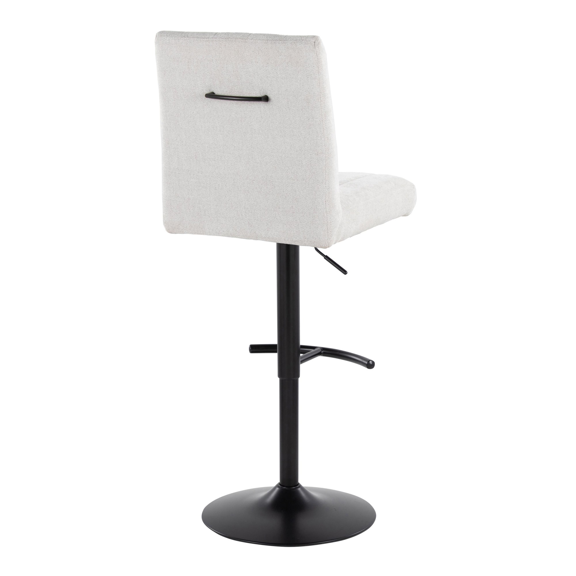 Hank Light Grey Contemporary Adjustable Barstools (Set of 2) 6 Hank Light Grey Contemporary Adjustable Barstools (Set of 2) - Image 6