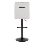 Hank Light Grey Contemporary Adjustable Barstools (Set of 2) 17 Hank Light Grey Contemporary Adjustable Barstools (Set of 2)