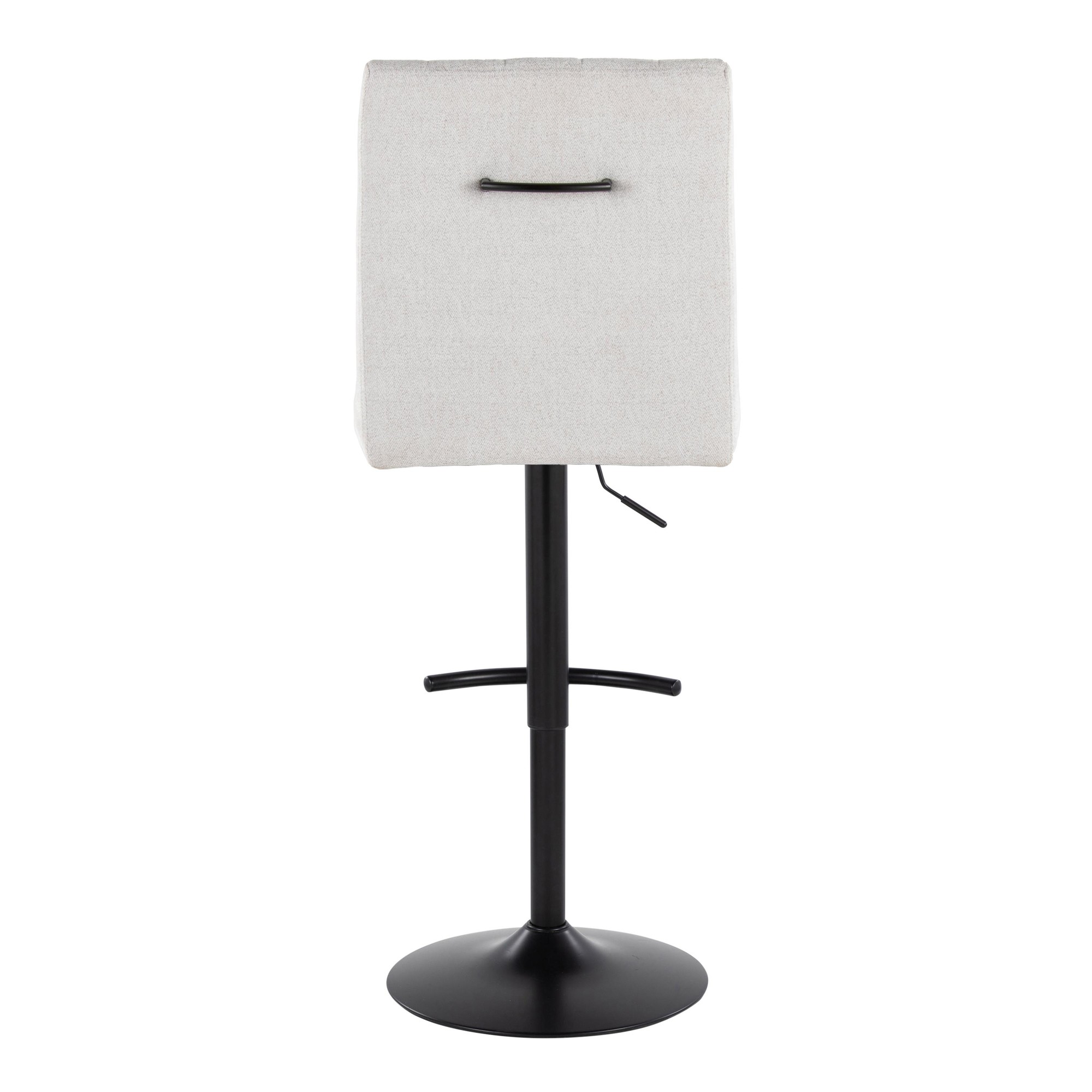 Hank Light Grey Contemporary Adjustable Barstools (Set of 2) 7 Hank Light Grey Contemporary Adjustable Barstools (Set of 2) - Image 7