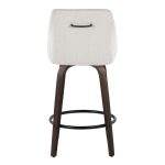 Hannah 26" Cream Fabric Swivel Counter Stools (Set of 2) 17 Hannah 26" Cream Fabric Swivel Counter Stools (Set of 2)