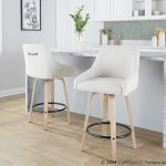 Hannah 26 Inch Cream Swivel Counter Stools (Set of 2) 11 Hannah 26 Inch Cream Swivel Counter Stools (Set of 2)