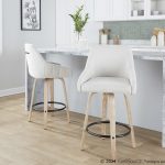 Hannah 26 Inch Cream Swivel Counter Stools (Set of 2) 10 Hannah 26 Inch Cream Swivel Counter Stools (Set of 2)