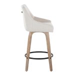 Hannah 26 Inch Cream Swivel Counter Stools (Set of 2) 14 Hannah 26 Inch Cream Swivel Counter Stools (Set of 2)