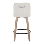 Hannah 26 Inch Cream Swivel Counter Stools (Set of 2) 16 Hannah 26 Inch Cream Swivel Counter Stools (Set of 2)
