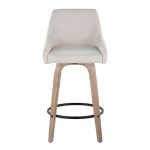 Hannah 26 Inch Cream Swivel Counter Stools (Set of 2) 17 Hannah 26 Inch Cream Swivel Counter Stools (Set of 2)